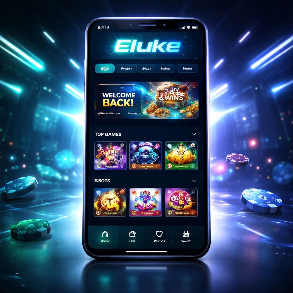Interfaz de la app móvil Eluke en un smartphone moderno